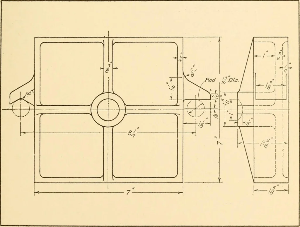 An illustration from Machine drawing; a text and problem book for technical students and draftsmen, 1921, leaf 170