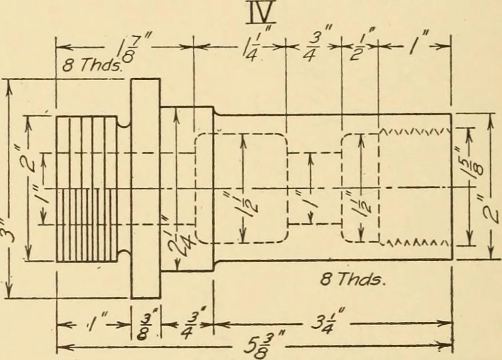 An illustration from Machine drawing; a text and problem book for technical students and draftsmen, 1921, leaf 173