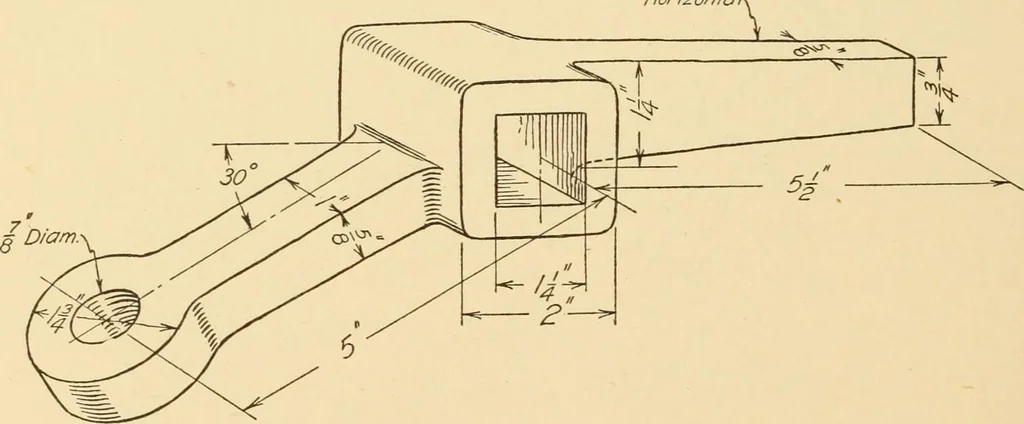 An illustration from Machine drawing; a text and problem book for technical students and draftsmen, 1921, leaf 173