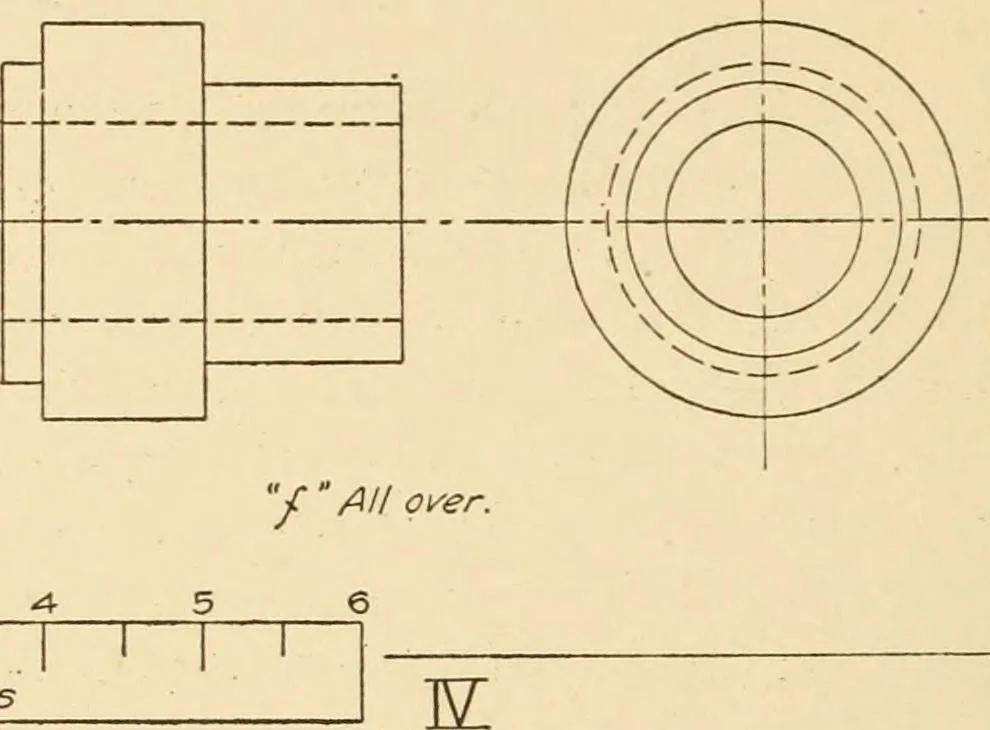 An illustration from Machine drawing; a text and problem book for technical students and draftsmen, 1921, leaf 177