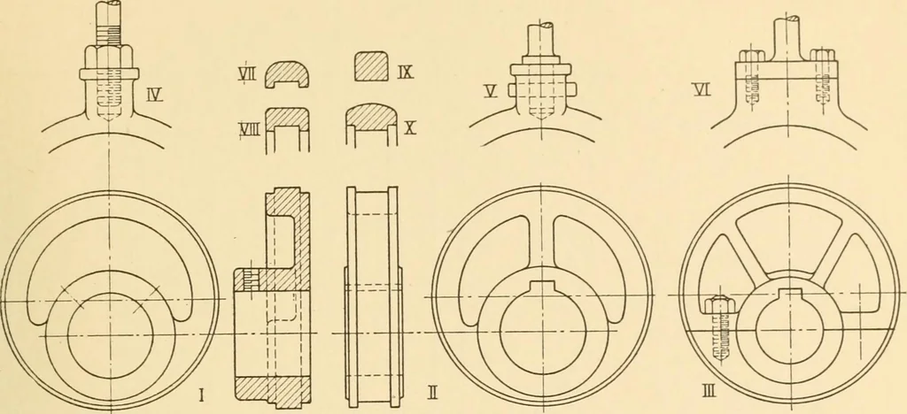 An illustration from Machine drawing; a text and problem book for technical students and draftsmen, 1921, leaf 180