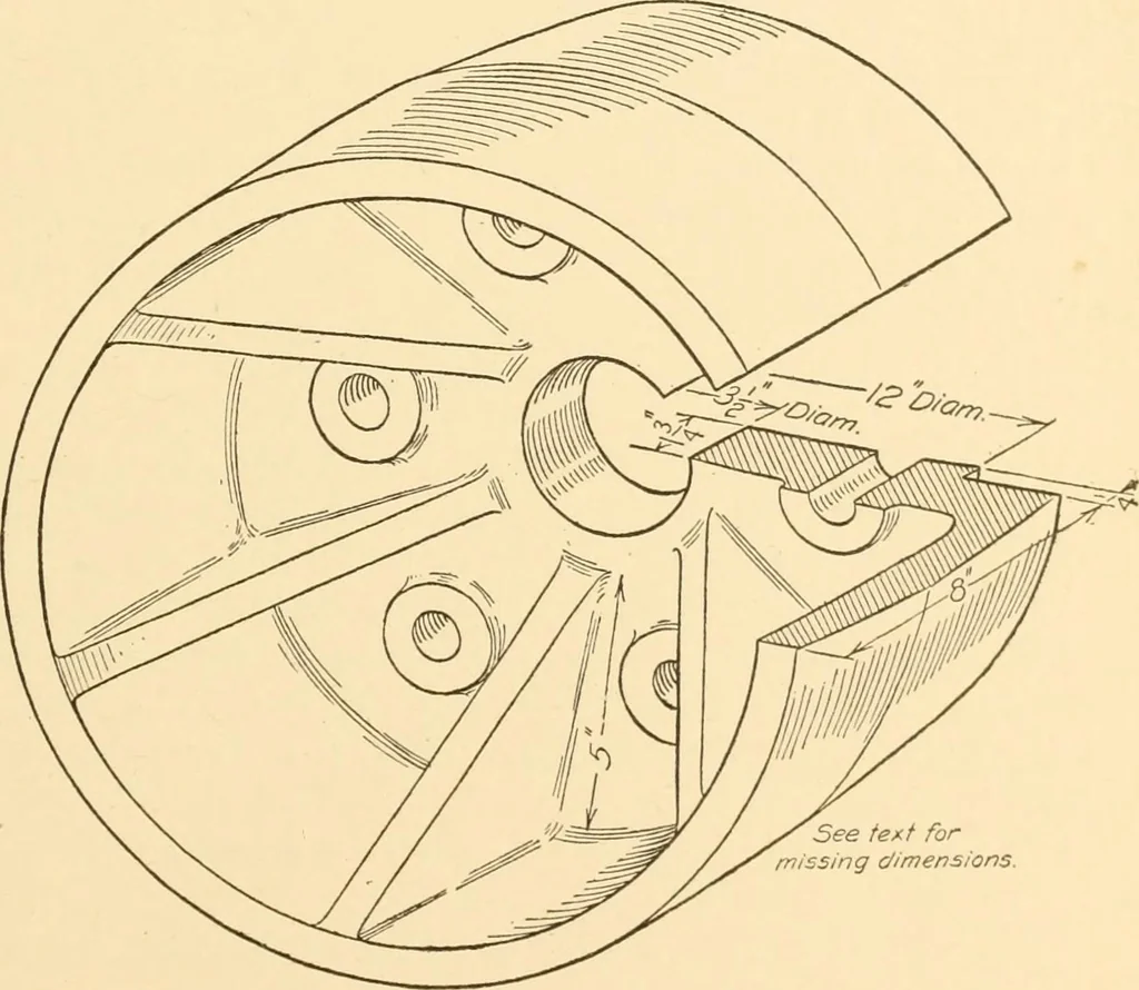 An illustration from Machine drawing; a text and problem book for technical students and draftsmen, 1921, leaf 182