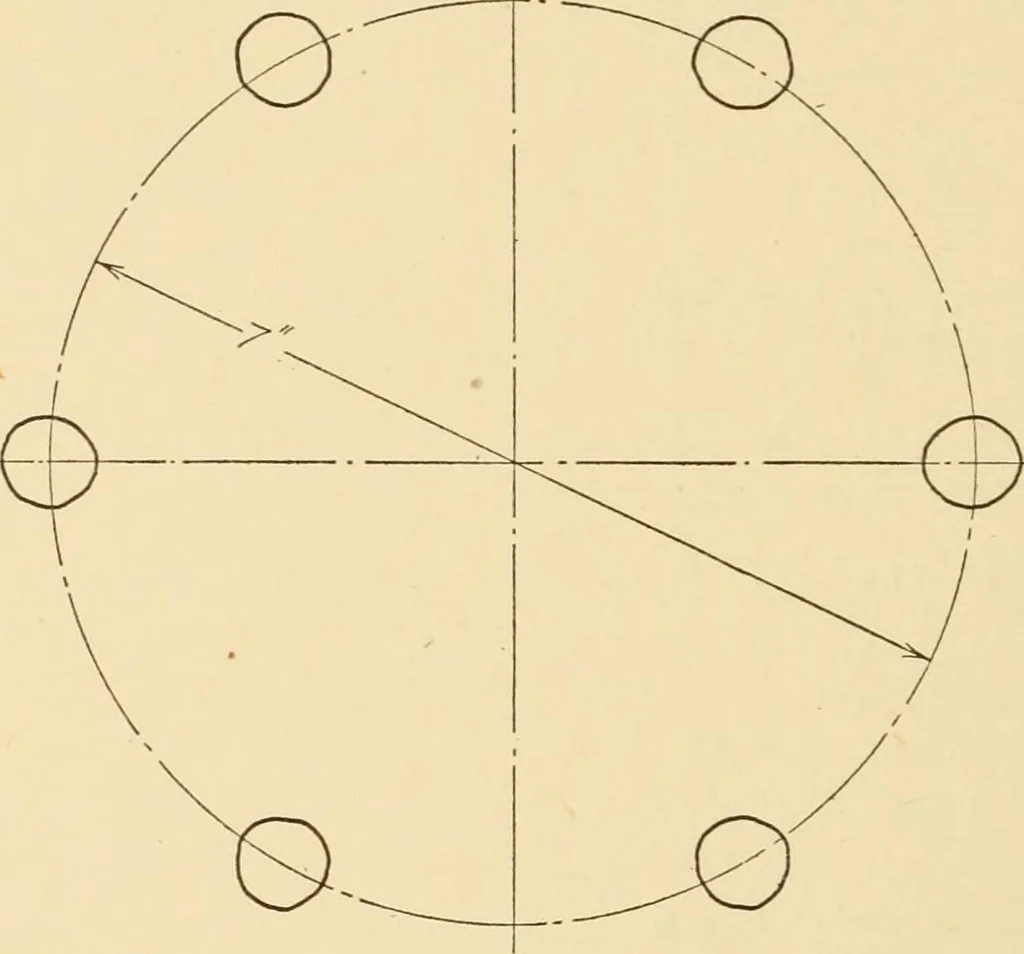 An illustration from Machine drawing; a text and problem book for technical students and draftsmen, 1921, leaf 195