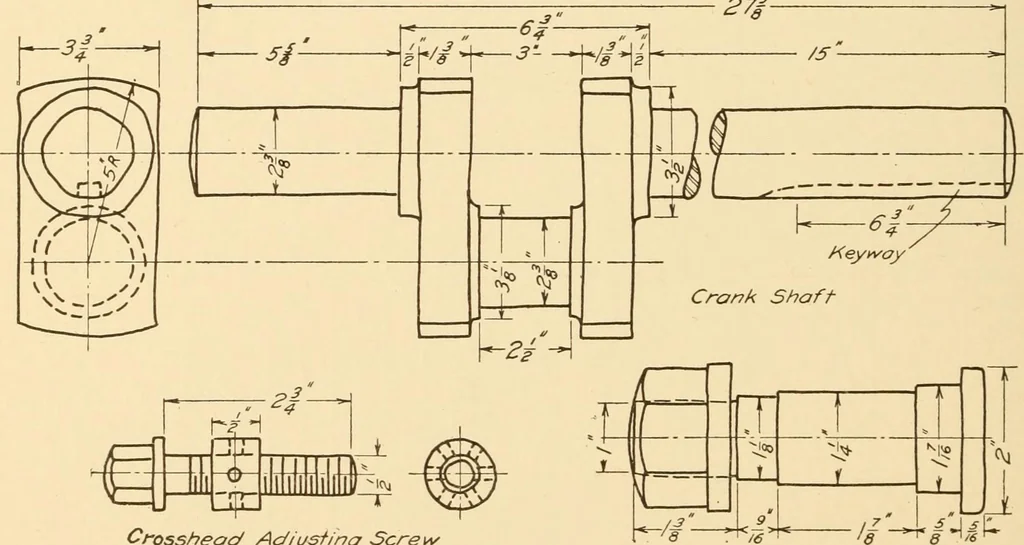 An illustration from Machine drawing; a text and problem book for technical students and draftsmen, 1921, leaf 199