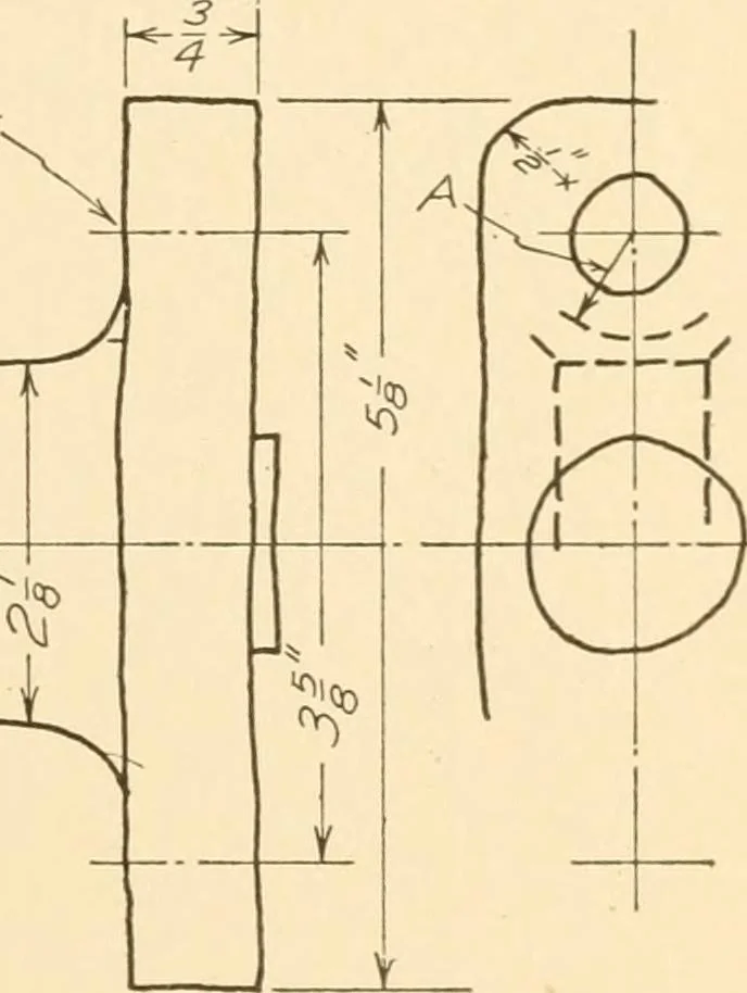 An illustration from Machine drawing; a text and problem book for technical students and draftsmen, 1921, leaf 200