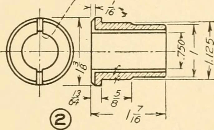 An illustration from Machine drawing; a text and problem book for technical students and draftsmen, 1921, leaf 50