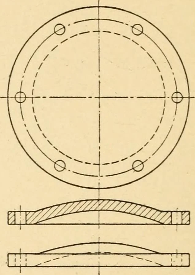 An illustration from Machine drawing; a text and problem book for technical students and draftsmen, 1921, leaf 67