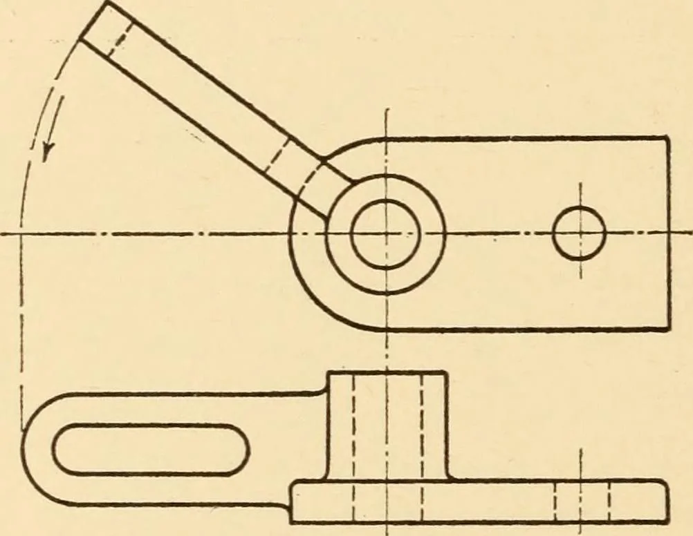 An illustration from Machine drawing; a text and problem book for technical students and draftsmen, 1921, leaf 67