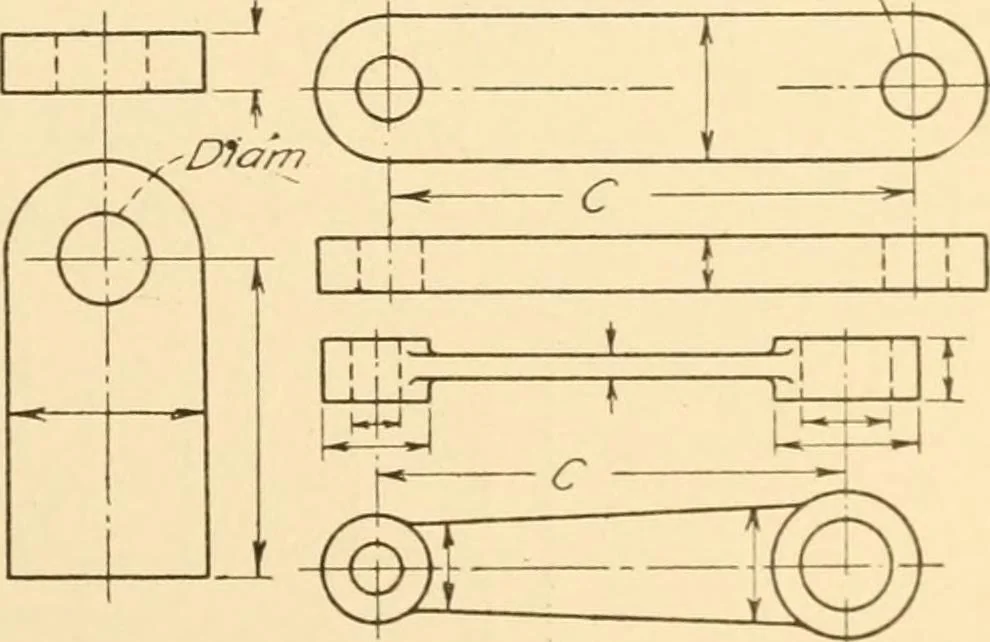 An illustration from Machine drawing; a text and problem book for technical students and draftsmen, 1921, leaf 72