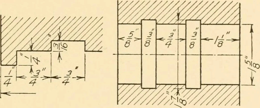 An illustration from Machine drawing; a text and problem book for technical students and draftsmen, 1921, leaf 78