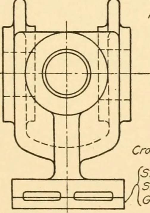 An illustration from Machine drawing; a text and problem book for technical students and draftsmen, 1921, leaf 88
