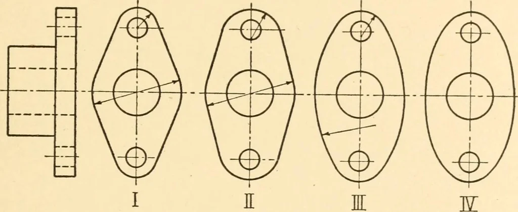 An illustration from Machine drawing; a text and problem book for technical students and draftsmen, 1921, leaf 96