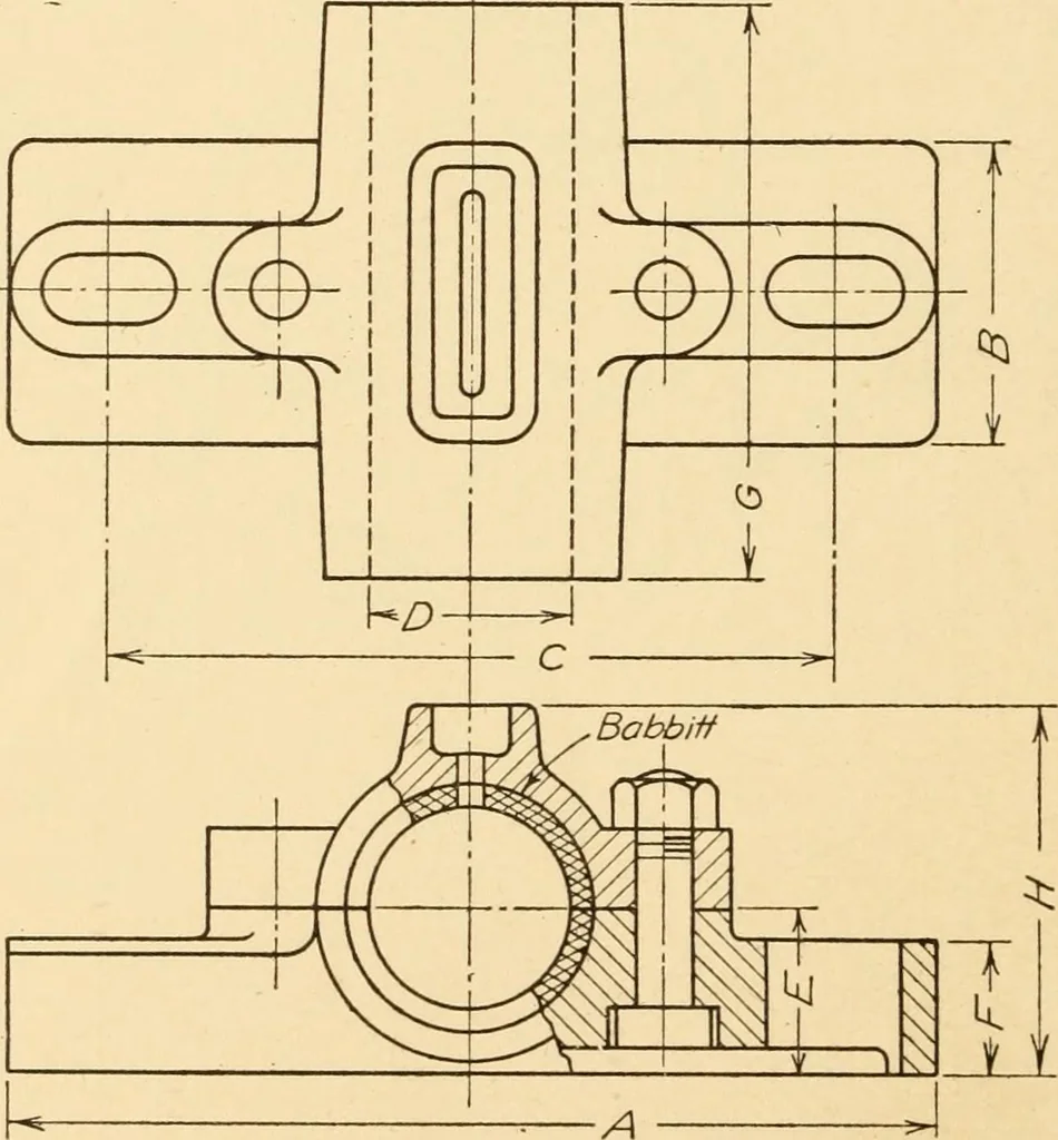 An illustration from Machine drawing; a text and problem book for technical students and draftsmen, 1921, leaf 99