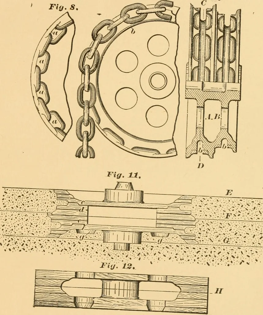 An illustration from Machinery pattern making, 1894, leaf 32