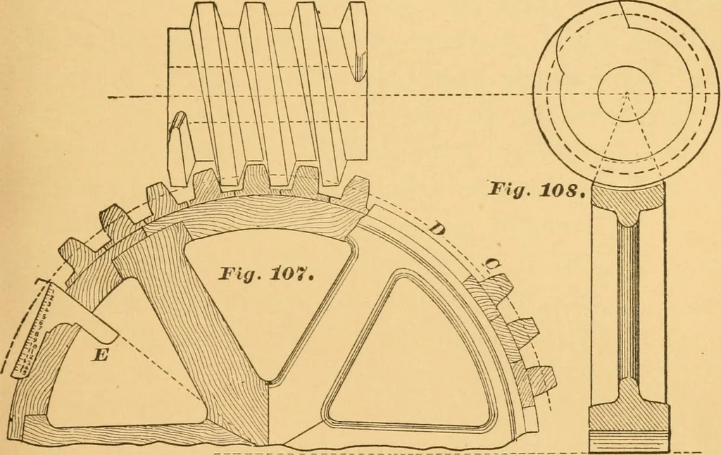 An illustration from Machinery pattern making, 1894, leaf 92