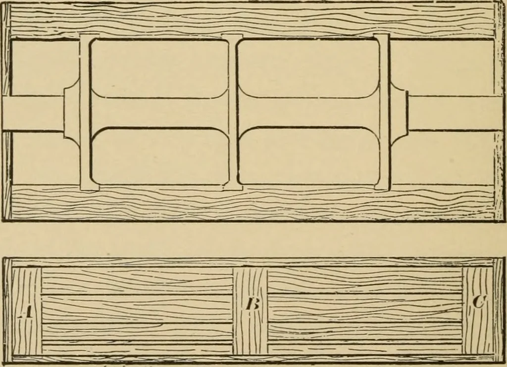 An illustration from Machinery pattern making, 1892, leaf 27