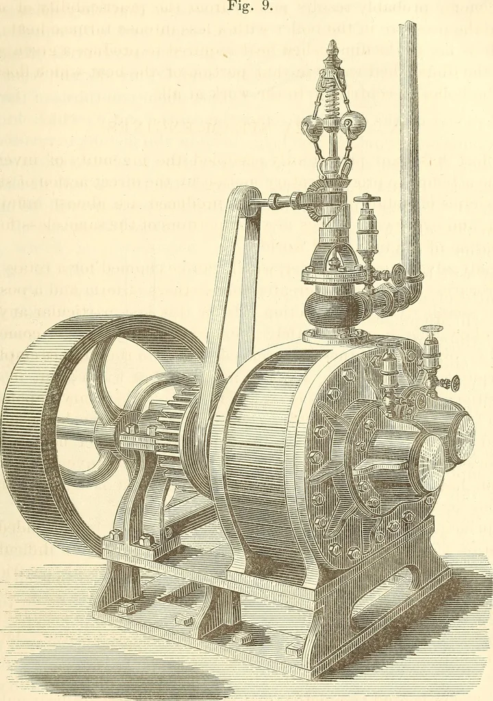 An illustration from Machinery and processes of the industrial arts, and apparatus of the exact sciences, 1869, leaf 100
