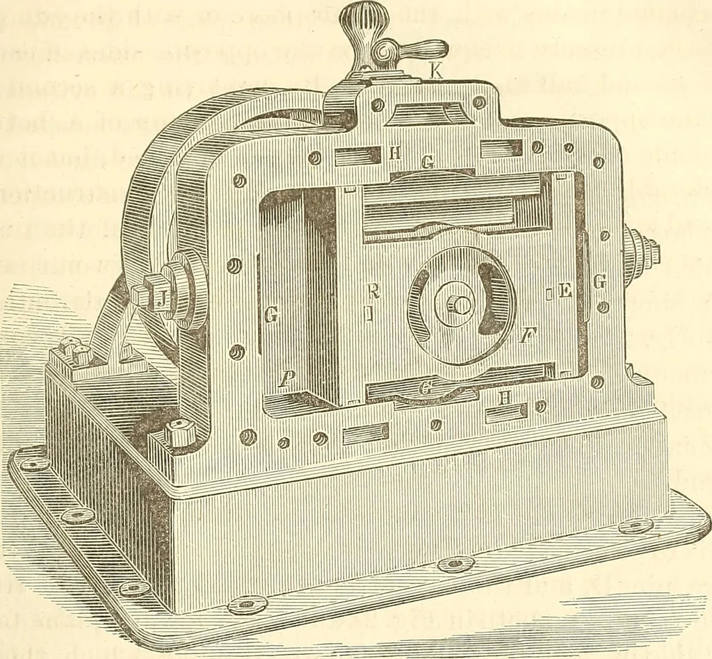 An illustration from Machinery and processes of the industrial arts, and apparatus of the exact sciences, 1869, leaf 114