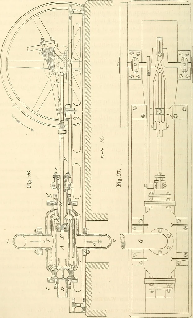 An illustration from Machinery and processes of the industrial arts, and apparatus of the exact sciences, 1869, leaf 121