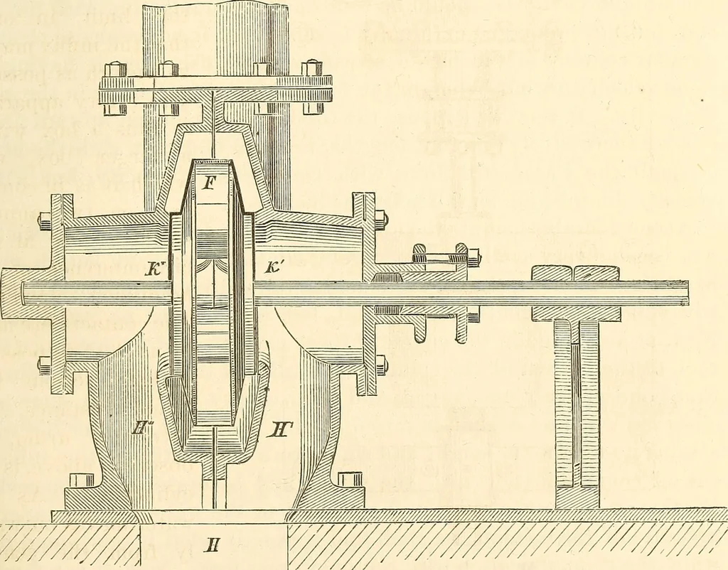 An illustration from Machinery and processes of the industrial arts, and apparatus of the exact sciences, 1869, leaf 196