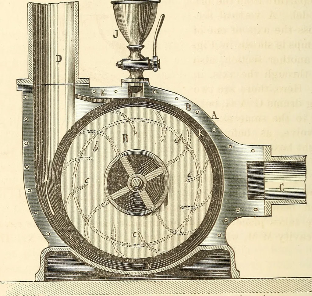 An illustration from Machinery and processes of the industrial arts, and apparatus of the exact sciences, 1869, leaf 201