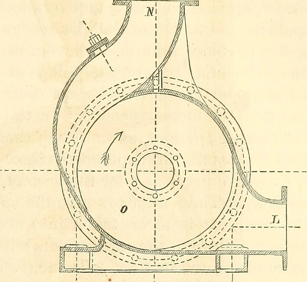 An illustration from Machinery and processes of the industrial arts, and apparatus of the exact sciences, 1869, leaf 202