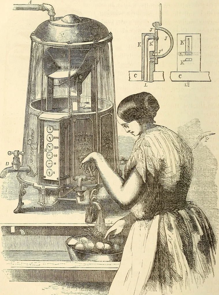 An illustration from Machinery and processes of the industrial arts, and apparatus of the exact sciences, 1869, leaf 243