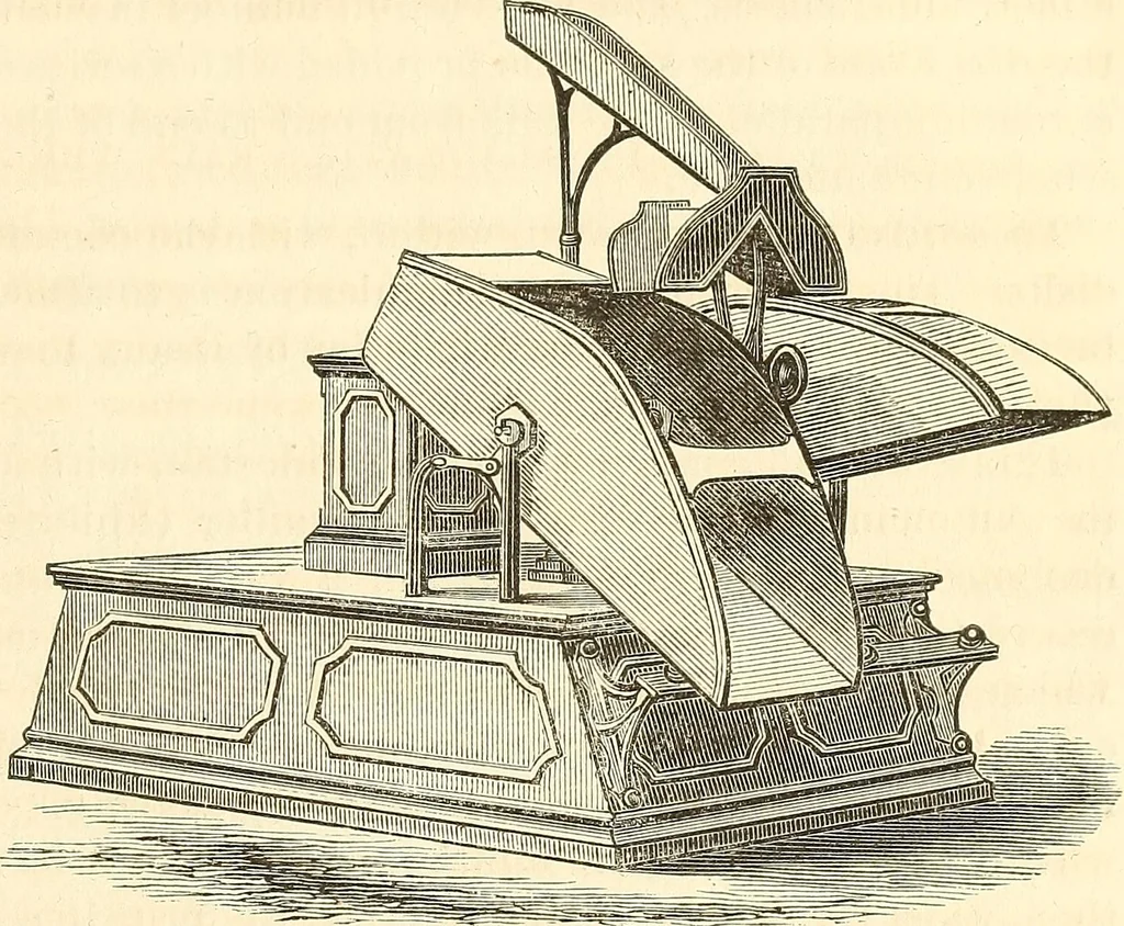 An illustration from Machinery and processes of the industrial arts, and apparatus of the exact sciences, 1869, leaf 294