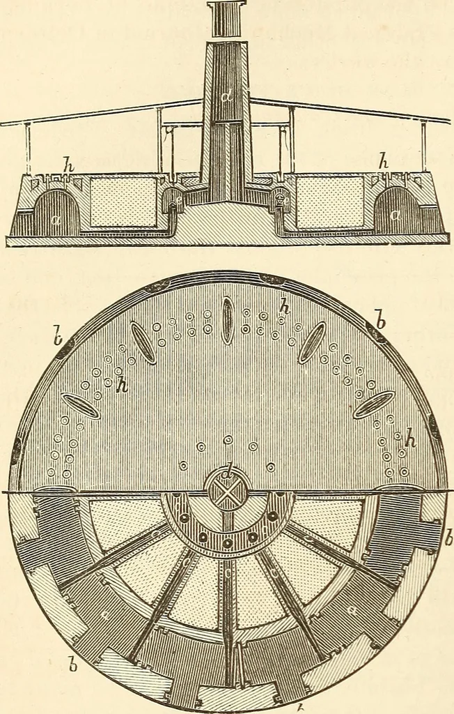 An illustration from Machinery and processes of the industrial arts, and apparatus of the exact sciences, 1869, leaf 375