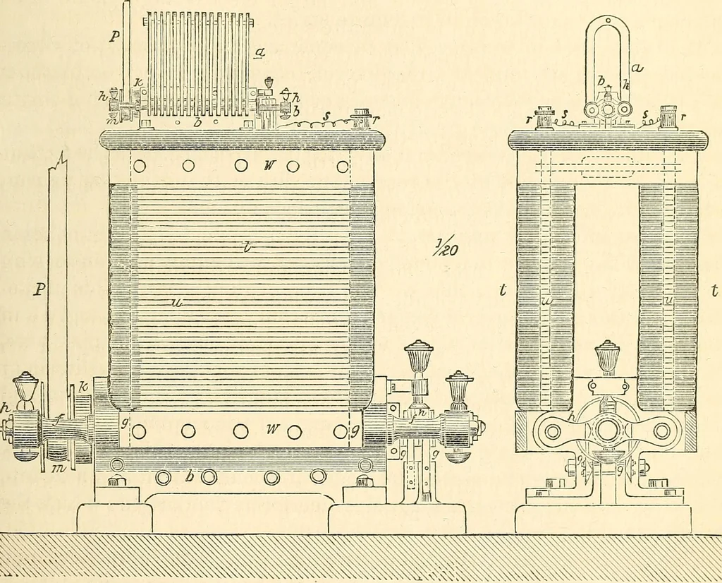 An illustration from Machinery and processes of the industrial arts, and apparatus of the exact sciences, 1869, leaf 446