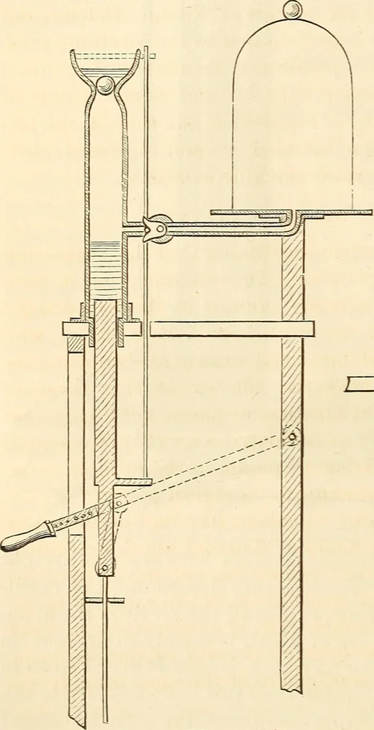 An illustration from Machinery and processes of the industrial arts, and apparatus of the exact sciences, 1869, leaf 509