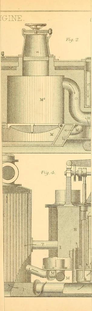 An illustration from Machinery and processes of the industrial arts, and apparatus of the exact sciences, 1869, leaf 670