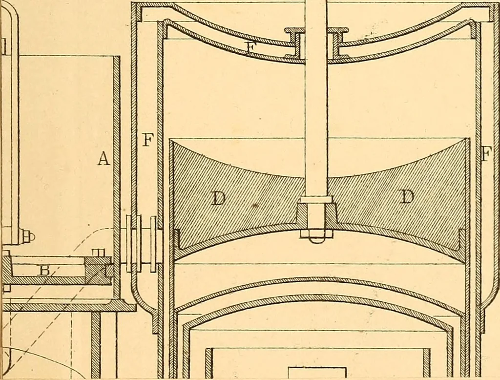 An illustration from Machinery and processes of the industrial arts, and apparatus of the exact sciences, 1869, leaf 674