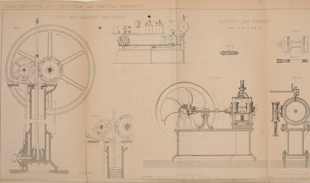 An illustration from Machinery and processes of the industrial arts, and apparatus of the exact sciences, 1869, leaf 680