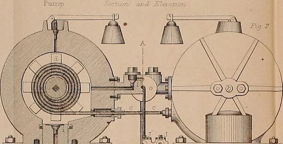 An illustration from Machinery and processes of the industrial arts, and apparatus of the exact sciences, 1869, leaf 688
