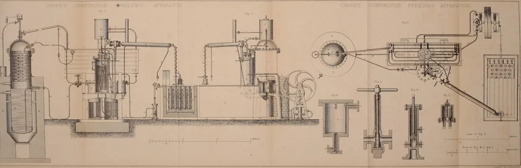 An illustration from Machinery and processes of the industrial arts, and apparatus of the exact sciences, 1869, leaf 692