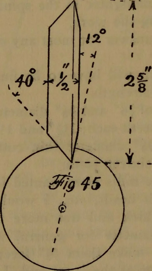 An illustration from The machinist and tool maker's instructor, containing an easy method of calculating and laying out difficult work in the machine shop .., 1896, leaf 187