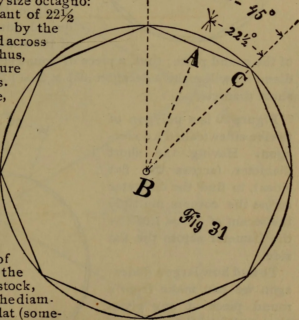 An illustration from The machinist and tool maker's instructor, containing an easy method of calculating and laying out difficult work in the machine shop .., 1896, leaf 44