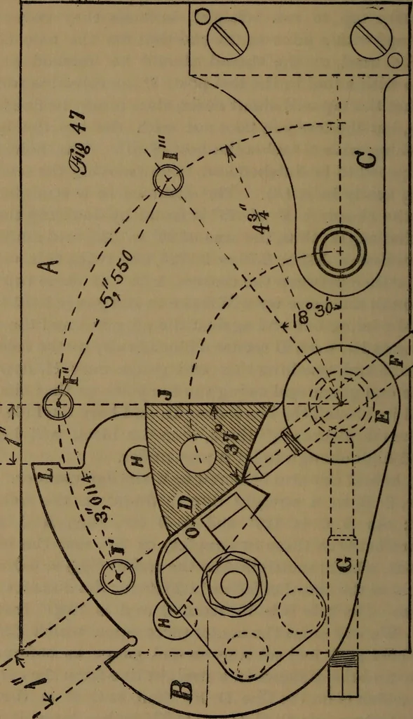 An illustration from The machinist and tool maker's instructor, containing an easy method of calculating and laying out difficult work in the machine shop .., 1896, leaf 63