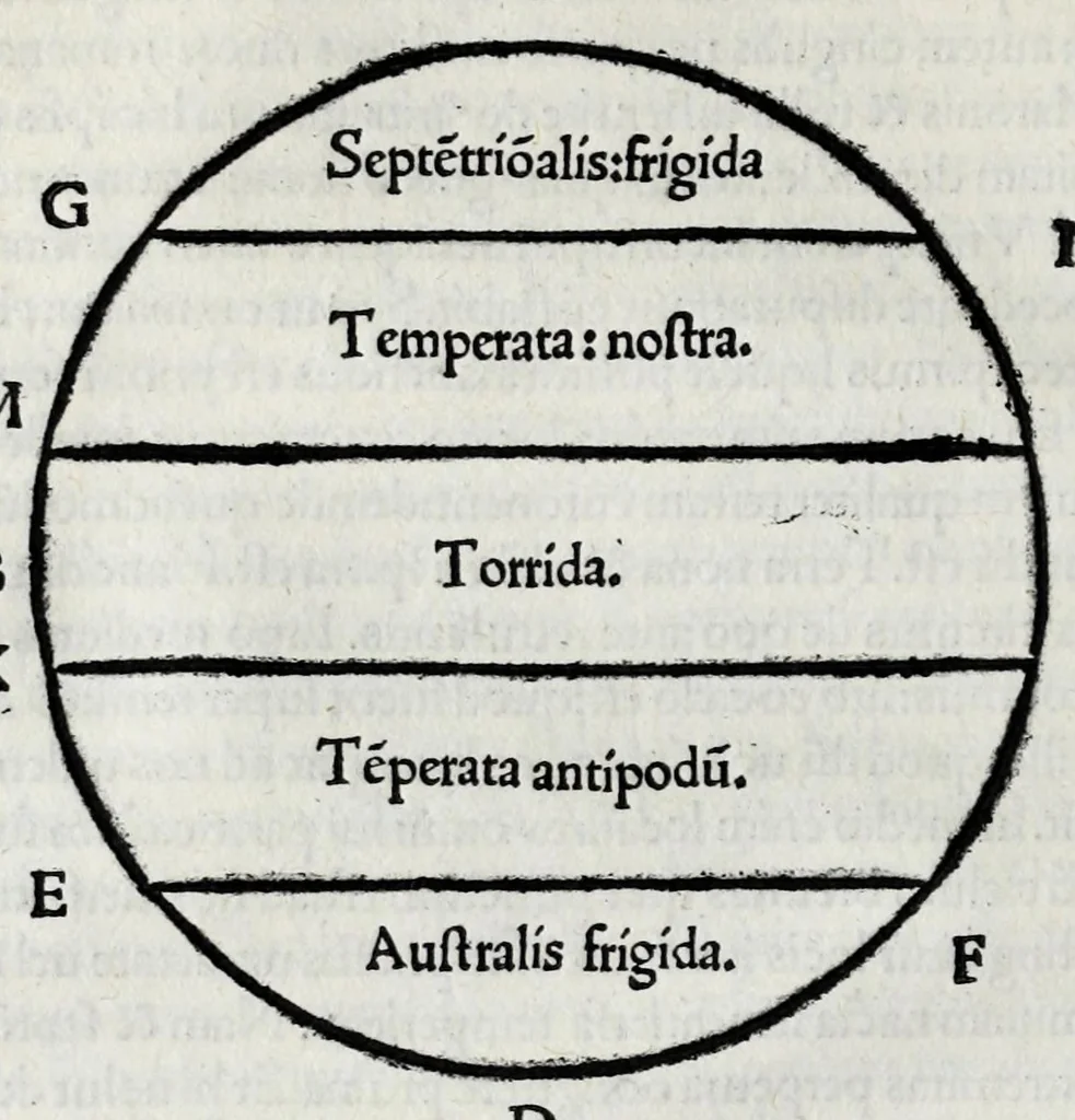 An illustration from Macrobii De somno Scipiõis : nec non De Saturnalibus libri : summa diligentia suo nitori restituti sunt, in quo plusq[uam] ter mille errores corriguntur : graecumq[ue] q[uo]d in olim impressis deerat fere oĩbus locis reponitur, 1501, leaf 78