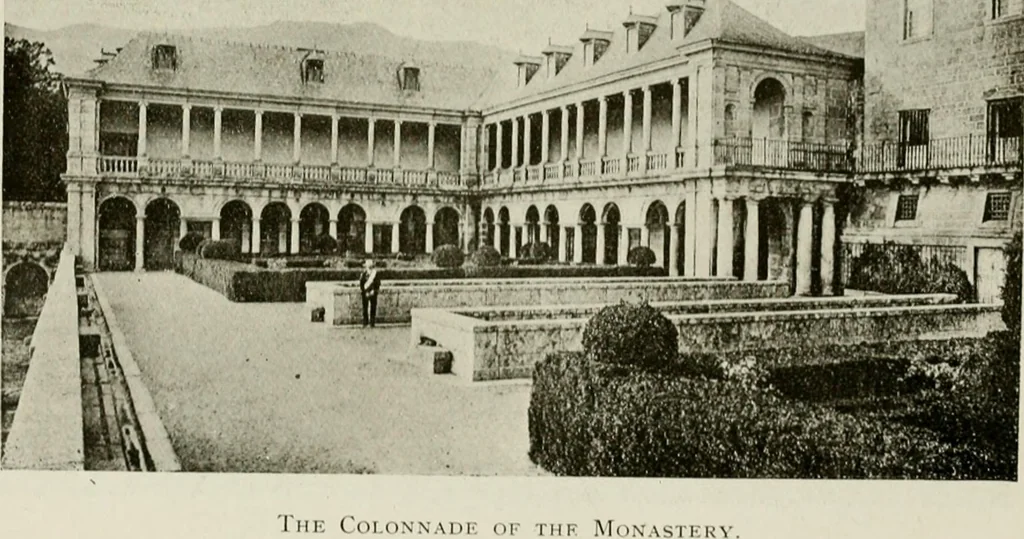 An illustration from Madrid : an historical description and handbook of the Spanish Capital, 1909, leaf 552