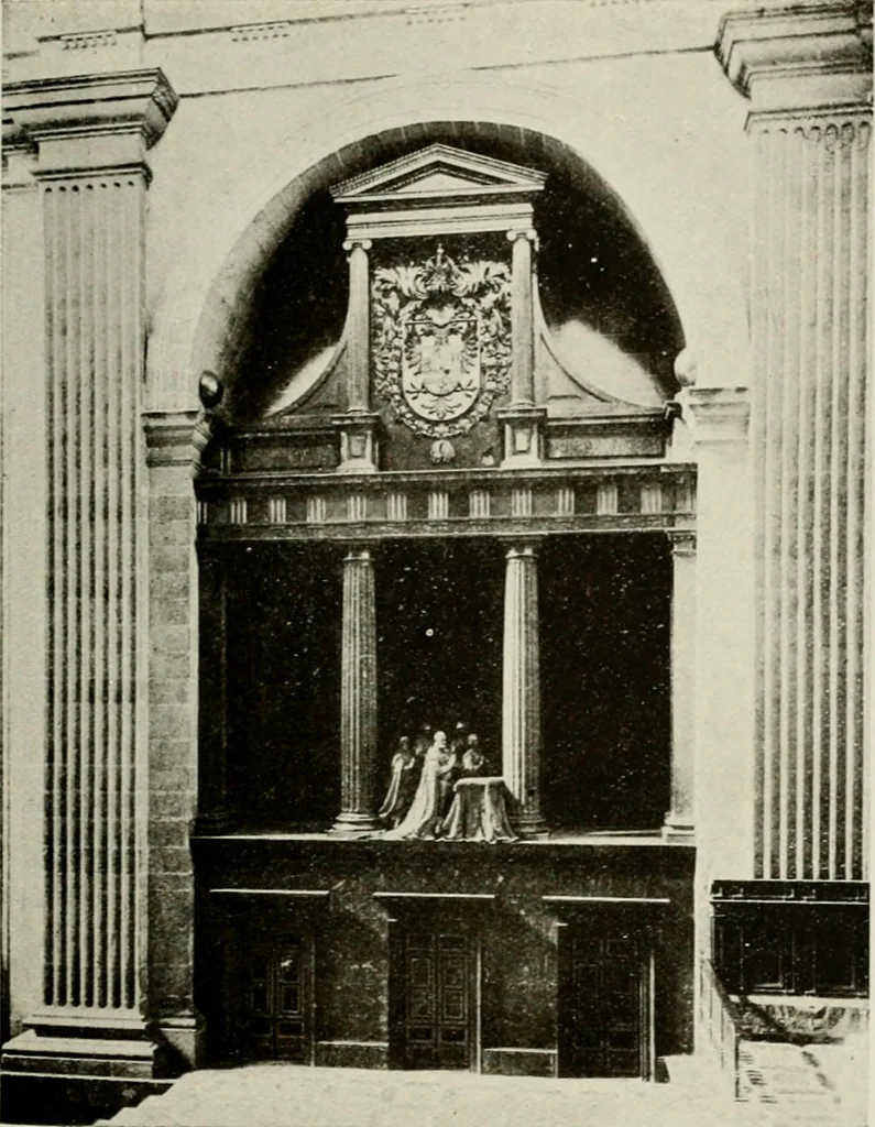 An illustration from Madrid : an historical description and handbook of the Spanish Capital, 1909, leaf 564