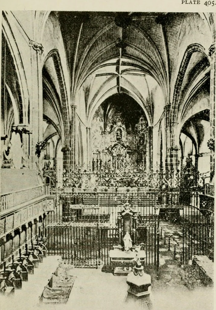 An illustration from Madrid : an historical description and handbook of the Spanish Capital, 1909, leaf 604
