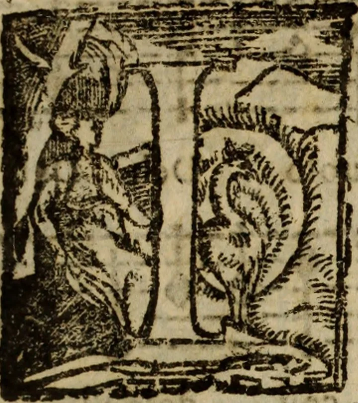 An illustration from Madrigali ... a cinqve voci. Libro primo[-sesto] .., 1611, leaf 10