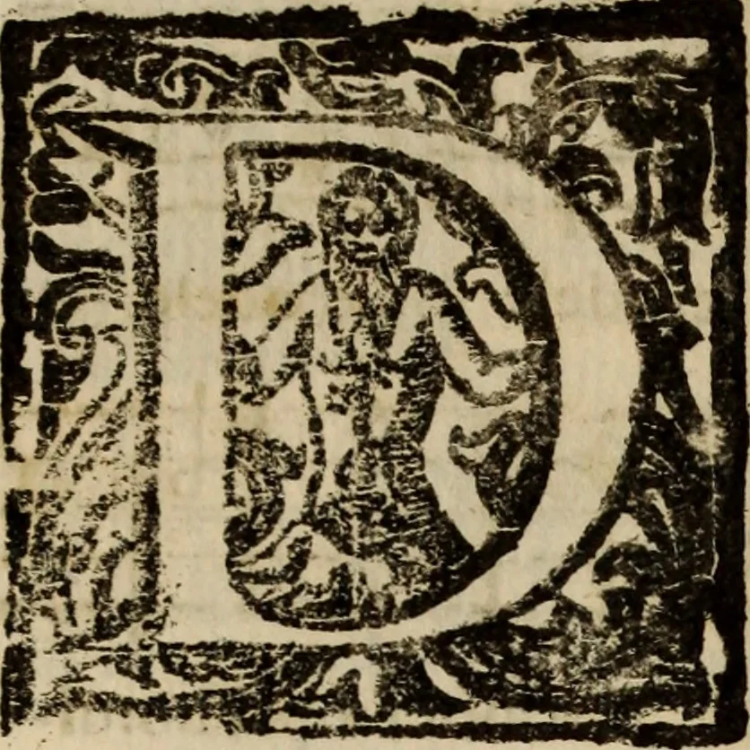 An illustration from Madrigali ... a cinqve voci. Libro primo[-sesto] .., 1611, leaf 105