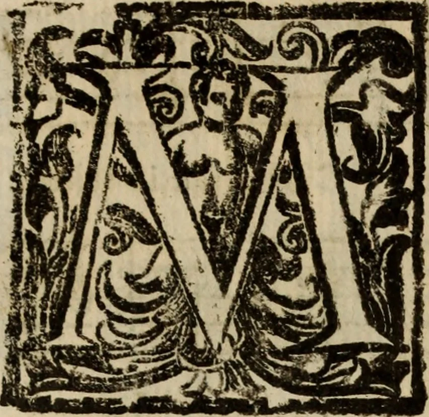 An illustration from Madrigali ... a cinqve voci. Libro primo[-sesto] .., 1611, leaf 107