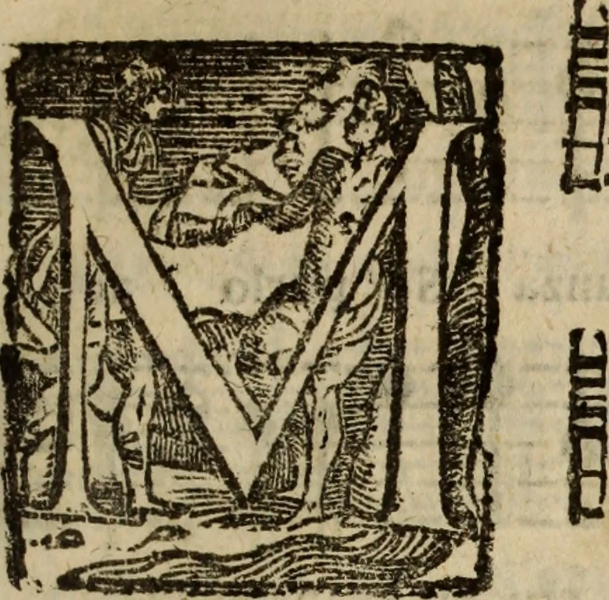 An illustration from Madrigali ... a cinqve voci. Libro primo[-sesto] .., 1611, leaf 12