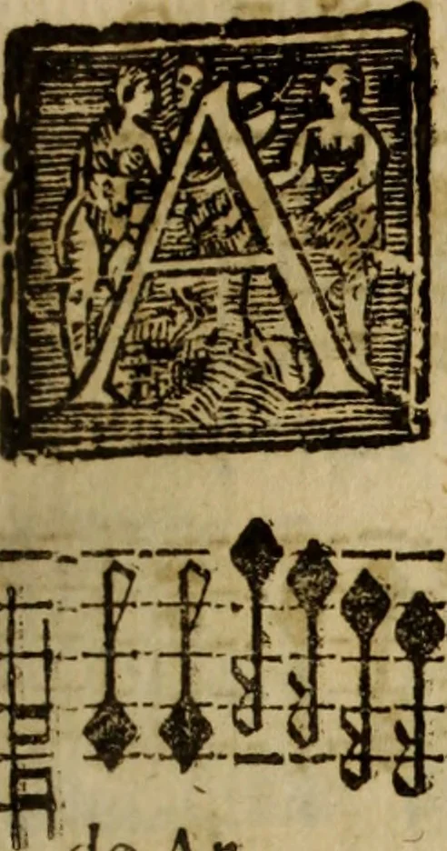 An illustration from Madrigali ... a cinqve voci. Libro primo[-sesto] .., 1611, leaf 126