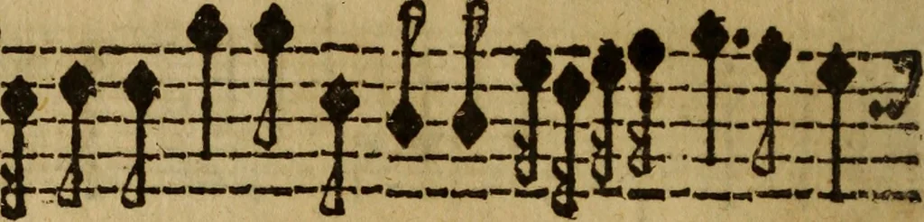 An illustration from Madrigali ... a cinqve voci. Libro primo[-sesto] .., 1611, leaf 131