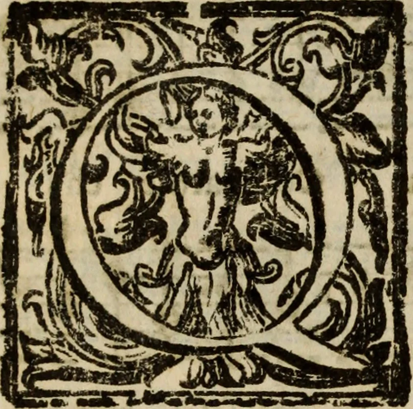 An illustration from Madrigali ... a cinqve voci. Libro primo[-sesto] .., 1611, leaf 153